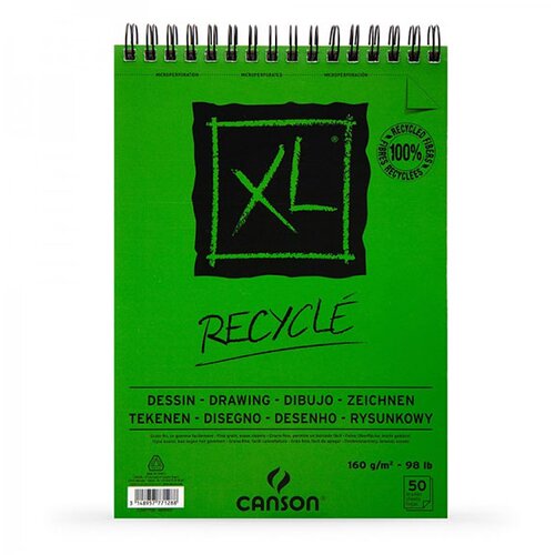 Canson Skicirka spirala XL Recycled A3 160 g, 50 listna, (20728256) Slike
