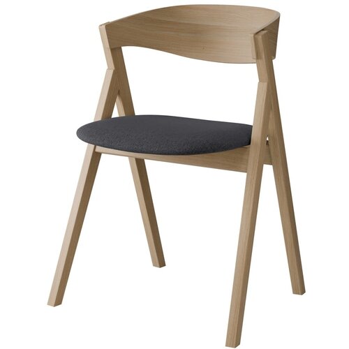 Hammel Furniture Tamno siva/u prirodnoj boji blagovaonska stolica od punog hrasta City – Cijene