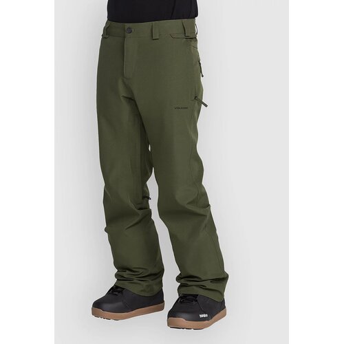 Volcom Freakin Snow Chino Pants dark green Slike