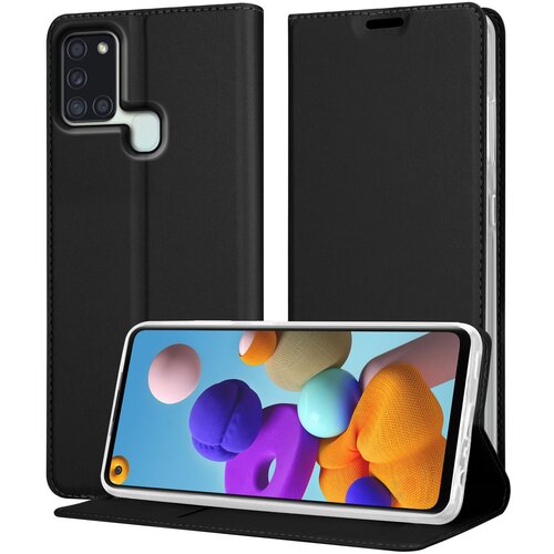 Cadorabo Case, združljiv s Samsungom v elegantnem črnem - za&scaron;čitnem pokrovu z magnetnim zapiranjem, stoječo funkcijo in režo za kartico, (20694816) Cene