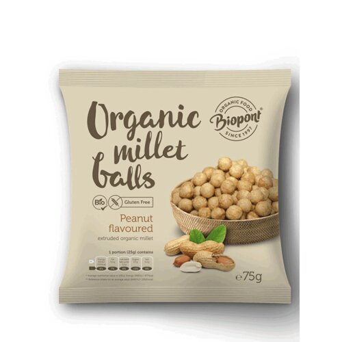 Biopont Ekstrudirane kuglice od prosa Kikiriki - Organske 75g Slike