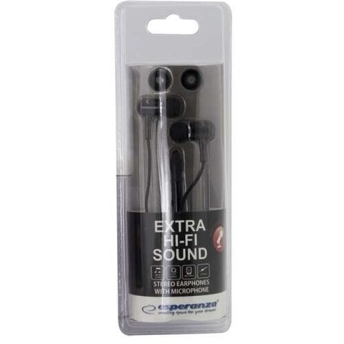 Esperanza Slušalice sa mikrofonom ESPERANZA MOBILE In-Ear, 4 pin, black, EH162K Cene