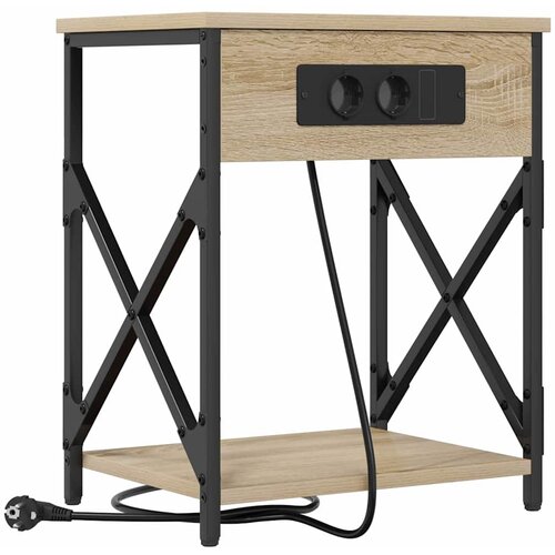 Noćni ormar 2 pcs Sonoma hrast 41 x 31 x 51 cm Slike
