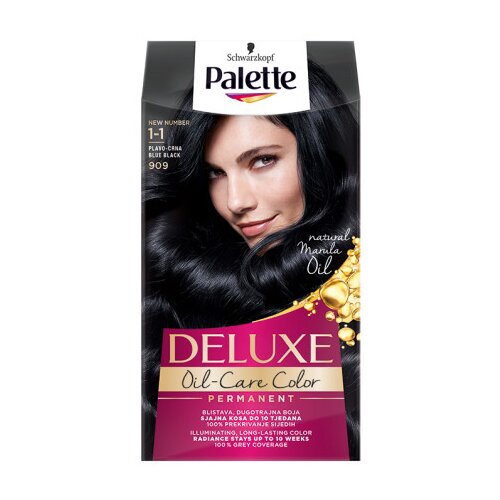Schwarzkopf Palette Deluxe barva za lase -1-1 Blue Black Cene