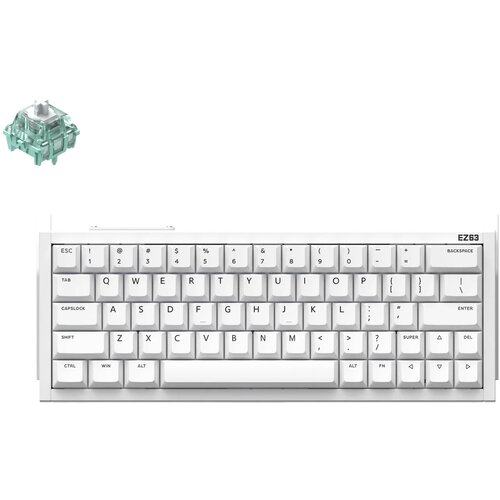 Iqunix EZ63 Magnetno Stikalo Gaming HE Keyboard Bela / Magnetic Jade Pro Switch, (22115666) Cene