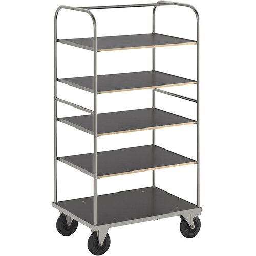 Kongamek večnivojski voziček KM338, dxšxv 1000 x 700 x 1800 mm, pocinkana izvedba, 2 vrtljivi kolesi z zavoro, 2 fiksni kolesi Cene