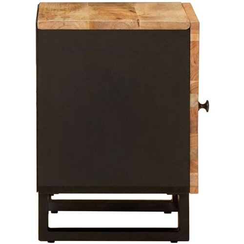  Noćni ormar 2 pcs Smeđa 40 x 33 5 x 46 cm Čvrsto drvo manga Slike