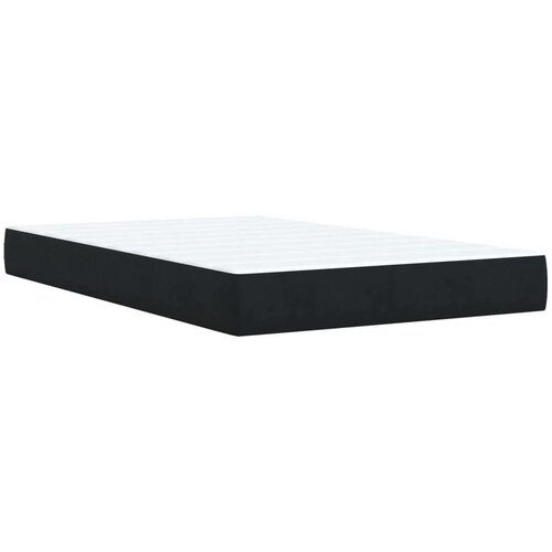VidaXL Krevet box spring s madracem crni 120 x 190 cm bar&amp;scaron;unasti Slike
