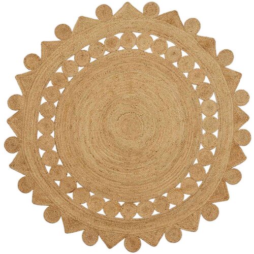 vidaXL Tepih Smeđa Ø 210 cm Juta Cijene