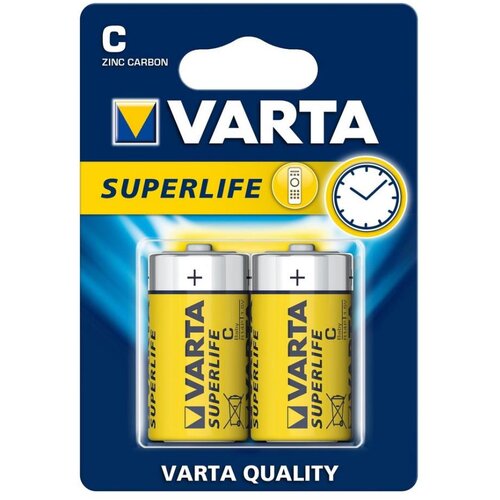 Varta 2014 - 2 kom cink-ugljena baterija SUPERLIFE C 1,5V Cene