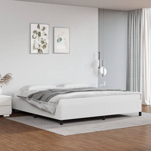  Okvir za krevet bijela 200x200 cm od umjetne kože Cene
