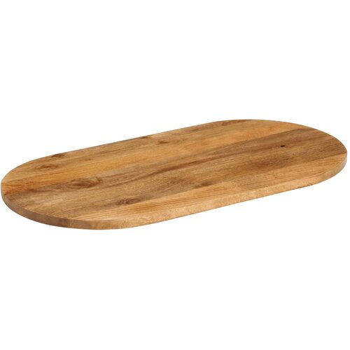Stolna ploča 120 x 50 x 3,8 cm ovalna od masivnog drva manga Slike