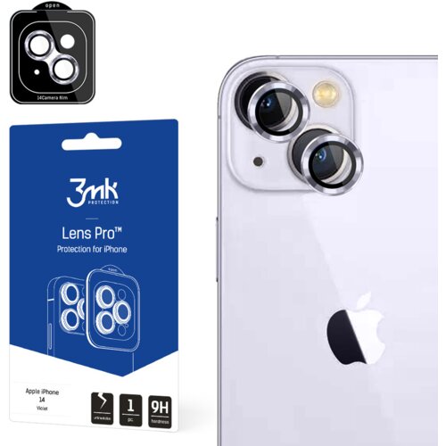 3mk ZA&amp;Scaron;ČITA ZA LEČE PRO VIOLETNO KALJENO STEKLO ZA APPLE IPHONE 14, (21978148) Slike