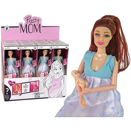  Lutka za igru trudnica u plavoj haljini - 30 cm Cijene