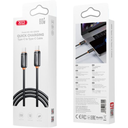  USB kabal XO NBQ302A iPhone – Type C 27W 1m Black Cene