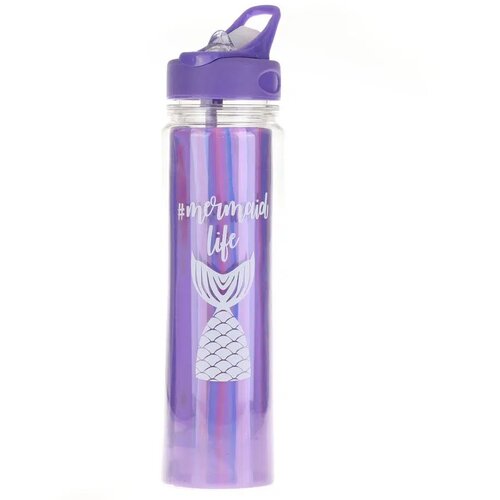 Play Wai, flašica za vodu, plastična, metallic, 550ml, miks Mermaid life Cene