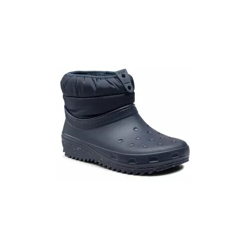 Crocs Škornji Classic Neo Puff Shorty Boot W 207311 Mornarsko modra