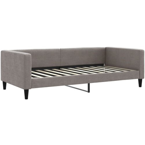 vidaXL raztegljiva postelja taupe 100x200 cm blago, (20792358) Cene