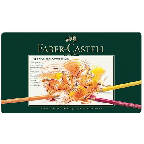 Faber-Castell Drvene bojice Polychromos set - 120 kom - metalna kutija  (Faber Castel) Cijene