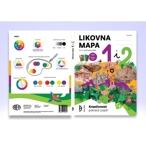 Alfa izdavačka kuća Likovna mapa s kolaž-papirom i raster-papirom 1 i 2 Slike