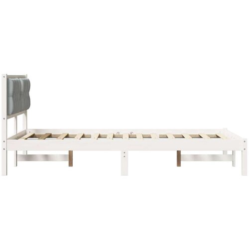  Okvir za krevet Svijetlo siva 120 x 190 cm tkanina Slike
