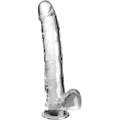King Cock CLEAR - DILDO WITH TESTICLES 24.8 CM TRANSPARENT