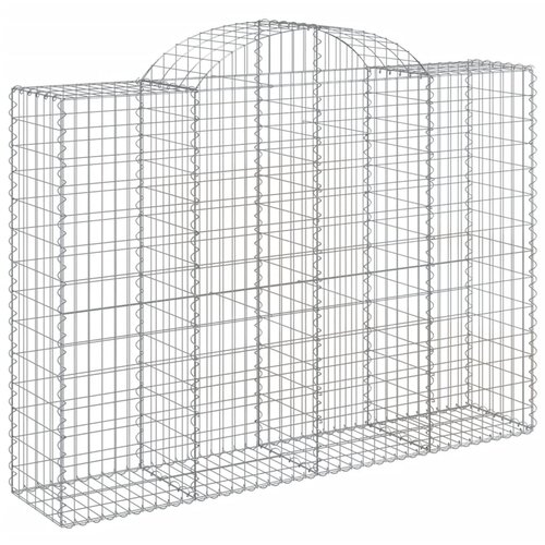  Lučne gabionske ko&amp;scaron;are 6 kom 200x50x140/160cm pocinčano željezo Slike