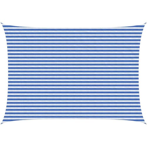  Senčna platna Modra in bela 3,5 x 5 m HDPE, (5000241270) Cene