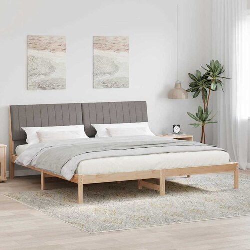  Krevetna konstrukcija Smeđa 200 x 200 cm Čvrsto borovo drvo Cijene