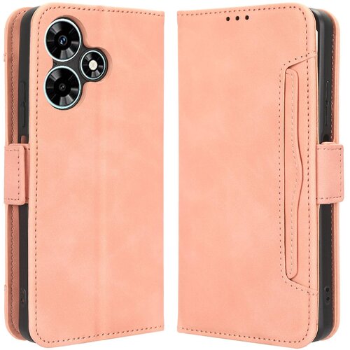 INORCO Za Infinix Hot 30i/Hot 30i NFC X669 torbica za telefon s preklopnim stojalom iz PU usnja z več režami za kartice, pokrov denarnice, (22035789) Slike
