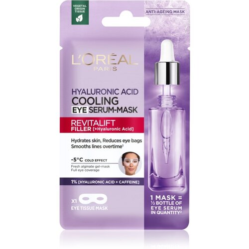 L´Oréal Paris Revitalift Filler Sheet maska za posvjetljivanje s hidratacijskim učinkom za oči 11 g Cijene