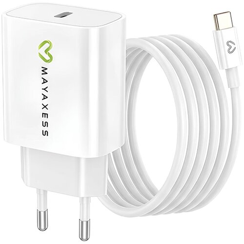 Oem Mayaxess, Omrežni polnilnik za Fairphone 6 20W + 1m USB-C kabel, Bela, (5000275856) Cene