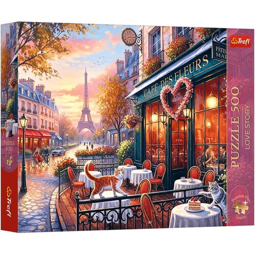Trefl Love Story Ljubav u Parizu puzzle od 500 komada Premium plus kvalitete - Slike