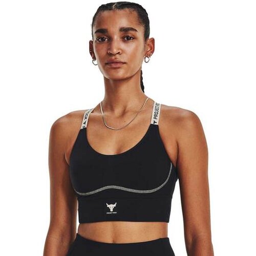 Under Armour UA Project Rock Infinity Mid Women's Bra, Black/Ivory - XS, (20506535) Cene