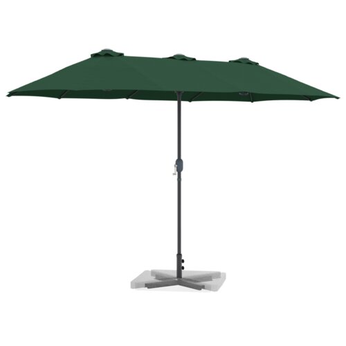  Vrtni suncobran Zelena 380 x 196 x 235 cm Slike