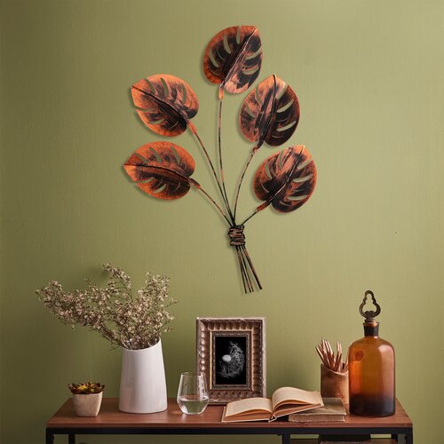 Opviq Zidna dekoracija Monstera 2, 74x94 cm, Šarena Cene