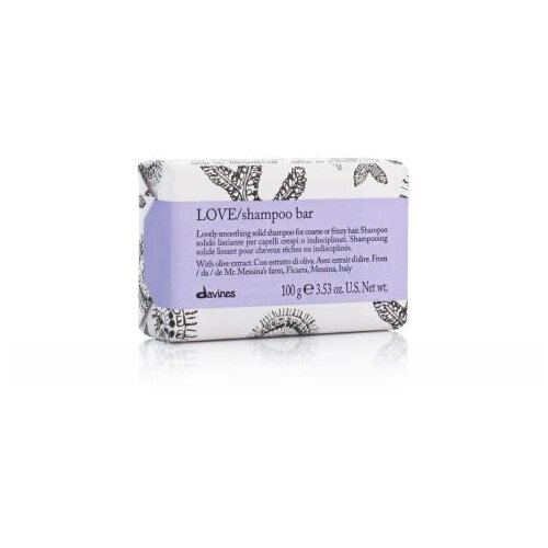 DAVINES LOVE Shampoo Bar 100 g &amp;scaron;ampon neukrotljivi in po&amp;scaron;kodovani lasje za mo&amp;scaron;ke Slike