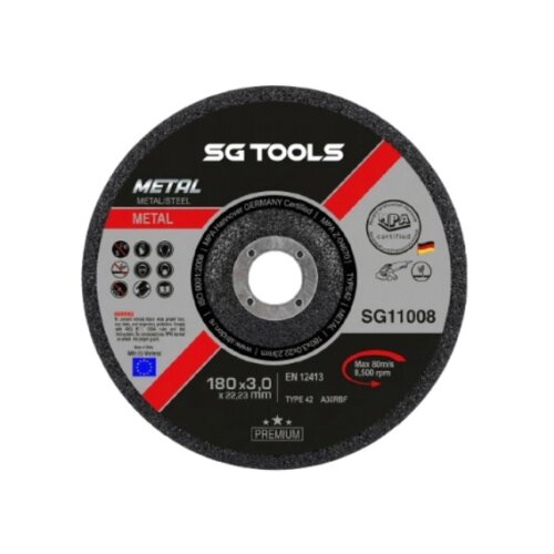 SG Tools SG11008 rezna ploča ispupčena 180 x 3.0mm Metal Premium A 30 RBF ( SG11008 ) Cene