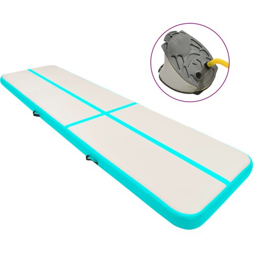  Strunjača na napuhavanje s crpkom 800 x 100 x 15 cm PVC zelena Cijene