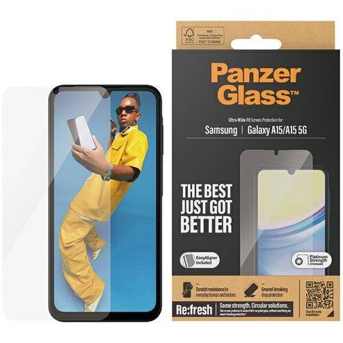 PanzerGlass Galaxy A15 RecycledGlass UWF WA za&amp;scaron;čitno steklo za telefon, (20976966) Slike