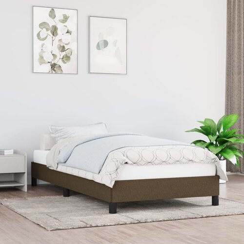 VidaXL okvir za krevet tamnosmeđi 80x200 cm od tkanine Slike