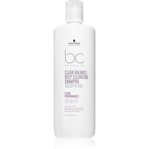 Schwarzkopf bonacure Clean Balance Tocopherol Deep Cleansing Shampoo - 1.000 ml Cene