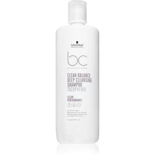 Schwarzkopf bonacure Clean Balance Tocopherol Deep Cleansing Shampoo - 1.000 ml