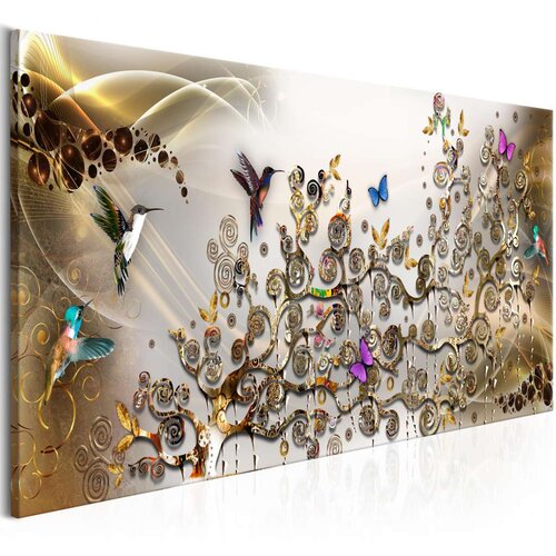  Slika - Hummingbirds Dance (1 Part) Gold Narrow 150x50 Cijene