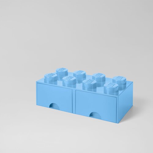 Lego Svetlo modra škatla za shranjevanje z dvema predaloma LEGO® Cene