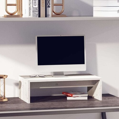  Za monitor bijeli 50 x 27 x 15 cm od masivne borovine Cijene