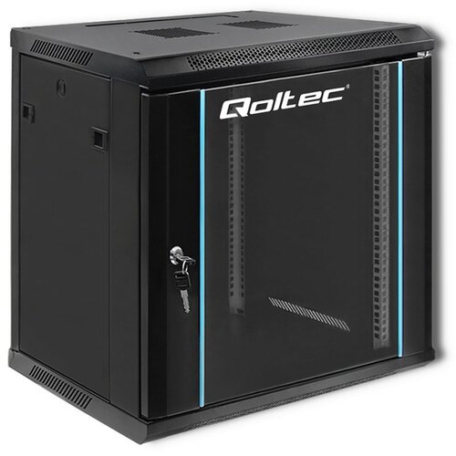 Qoltec 19 RACK cabinet | 12U | 600 x 635 x 450 | Black | Hanging Cijene