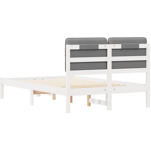  Krevetni okvir s tapiciranim uzglavljem Svijetlo siva Svjetlosiva 205.5 x 125.5 x 84.5 cm Slike
