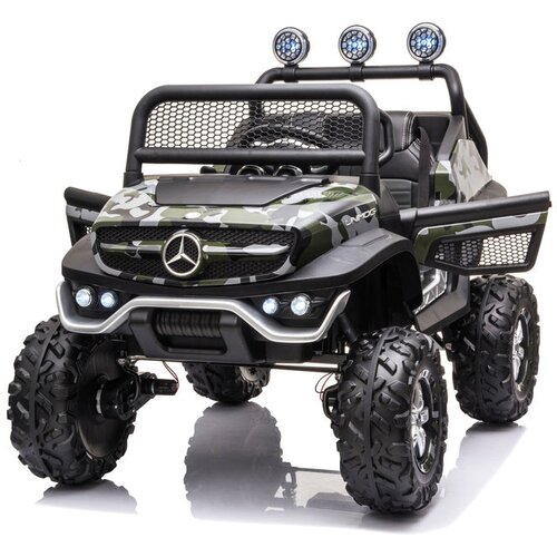  Licencirani auto na akumulator Mercedes Unimog S - moro/army Slike