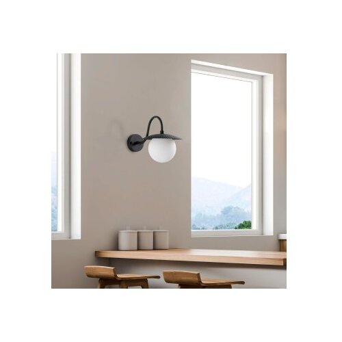 Opviq vall lamp zidna crna lampa anemon 15002 Slike